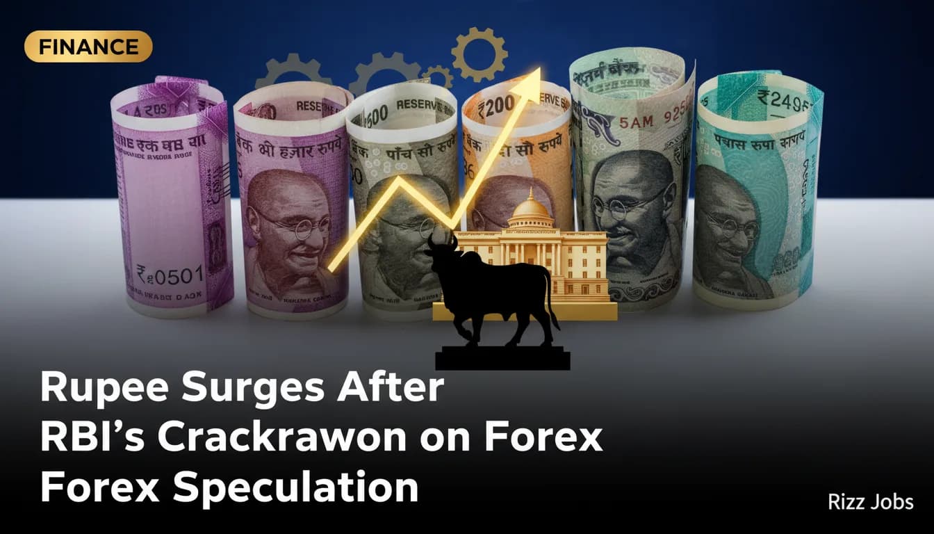 Rupee Surges After RBI's Crackdown on Forex Speculation — Rizz Jobs