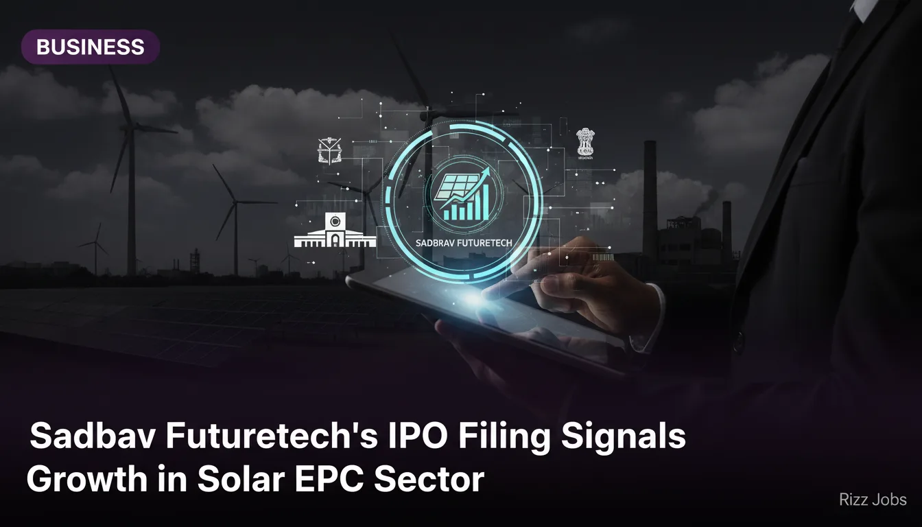 Sadbhav Futuretech's IPO Filing Signals Growth in Solar EPC Sector — Rizz Jobs
