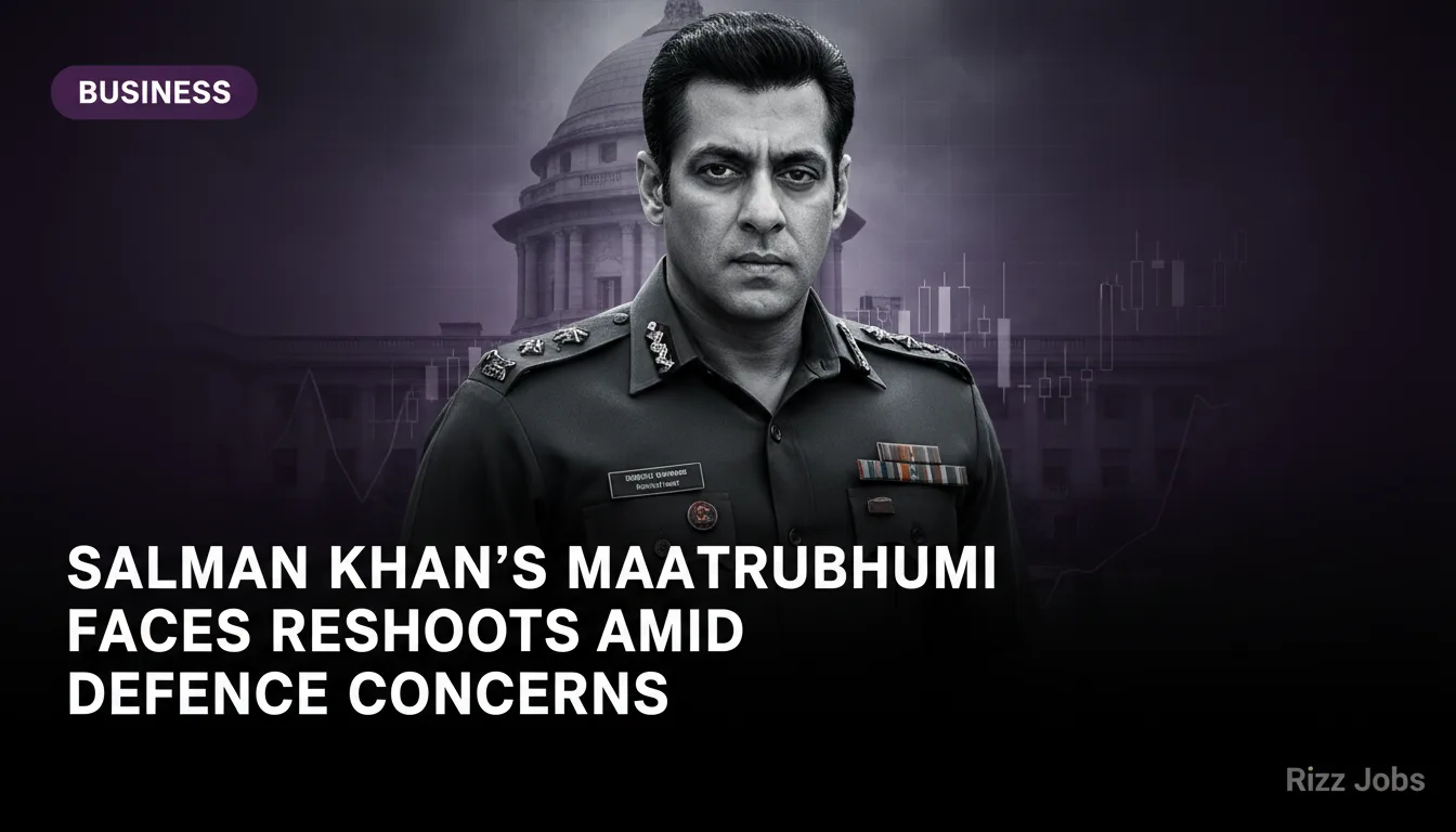 Salman Khan's Maatrubhumi Faces Reshoots Amid Defence Concerns — Rizz Jobs