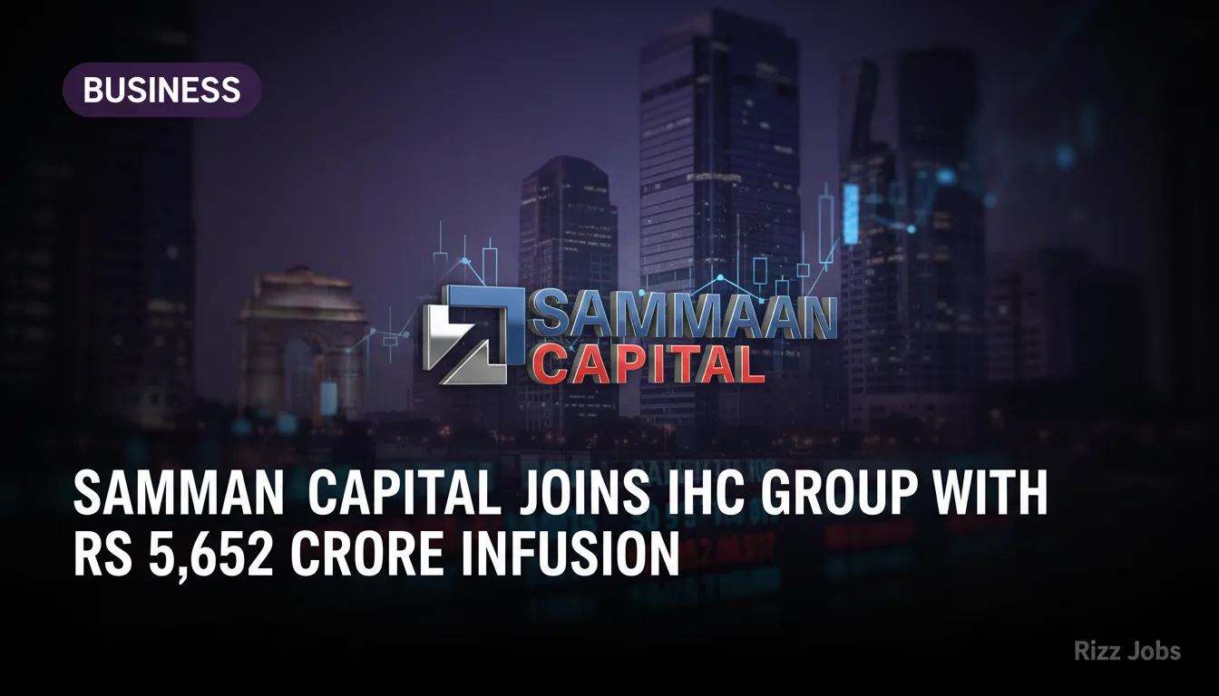 Sammaan Capital Joins IHC Group with Rs 5,652 Crore Infusion — Rizz Jobs