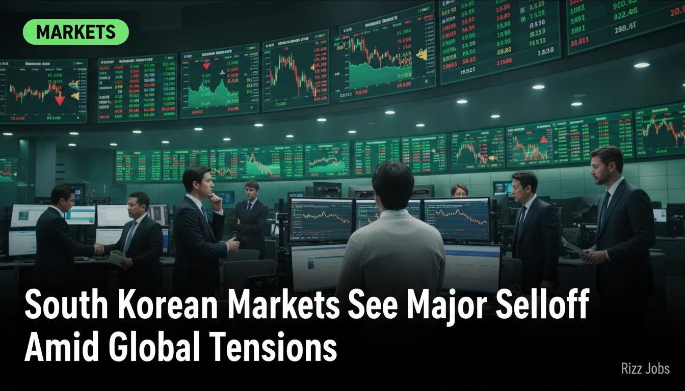 South Korean Markets See Major Selloff Amid Global Tensions — Rizz Jobs