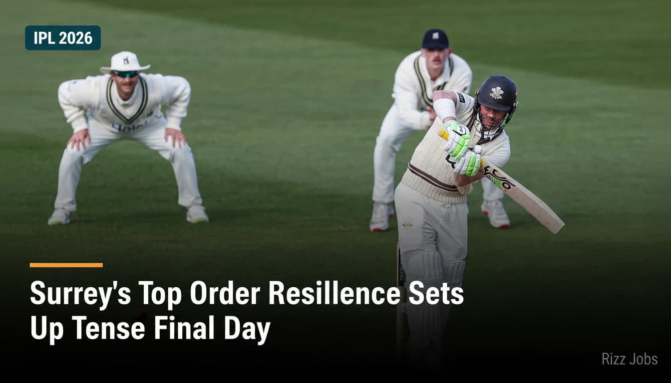 Surrey's Top Order Resilience Sets Up Tense Final Day — Rizz Jobs
