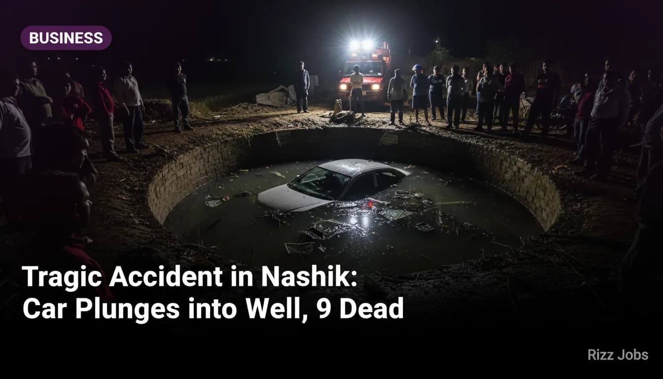 Tragic Accident in Nashik: Car Plunges into Well, 9 Dead — Rizz Jobs