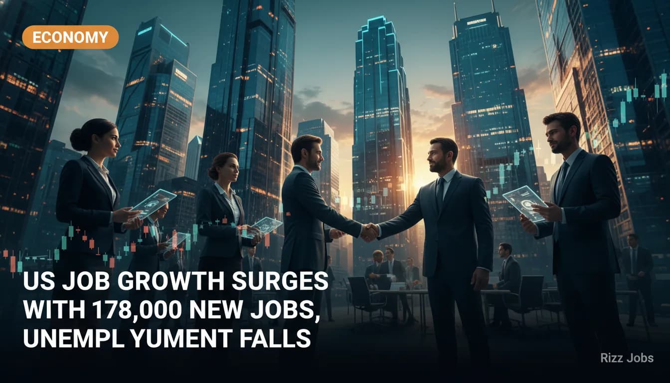 US Job Growth Surges with 178,000 New Jobs, Unemployment Falls — Rizz Jobs