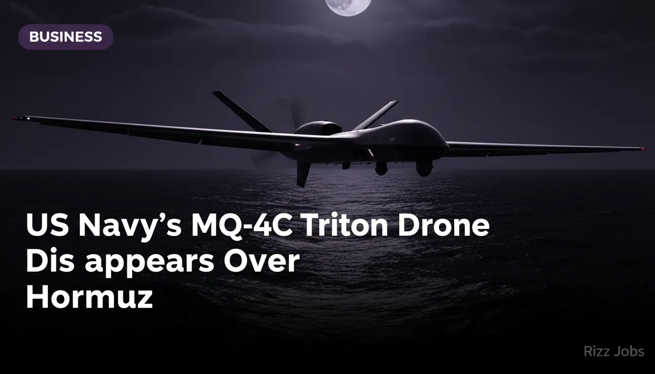 US Navy's MQ-4C Triton Drone Disappears Over Hormuz — Rizz Jobs