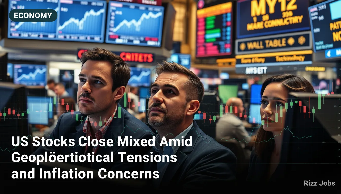 US Stocks Close Mixed Amid Geopolitical Tensions and Inflation Concerns — Rizz Jobs