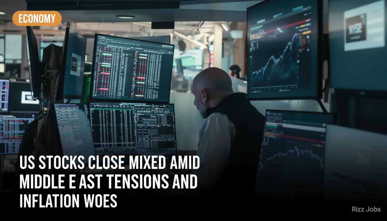 US Stocks Close Mixed Amid Middle East Tensions and Inflation Woes — Rizz Jobs