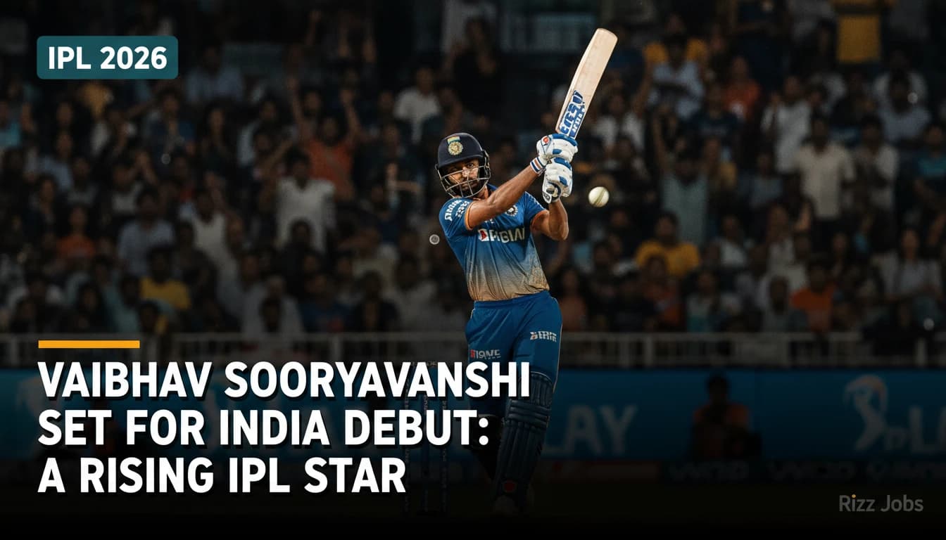 Vaibhav Sooryavanshi Set for India Debut: A Rising IPL Star — Rizz Jobs
