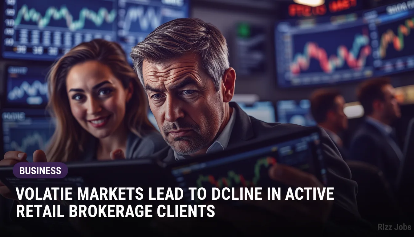 Volatile Markets Lead to Decline in Active Retail Brokerage Clients — Rizz Jobs