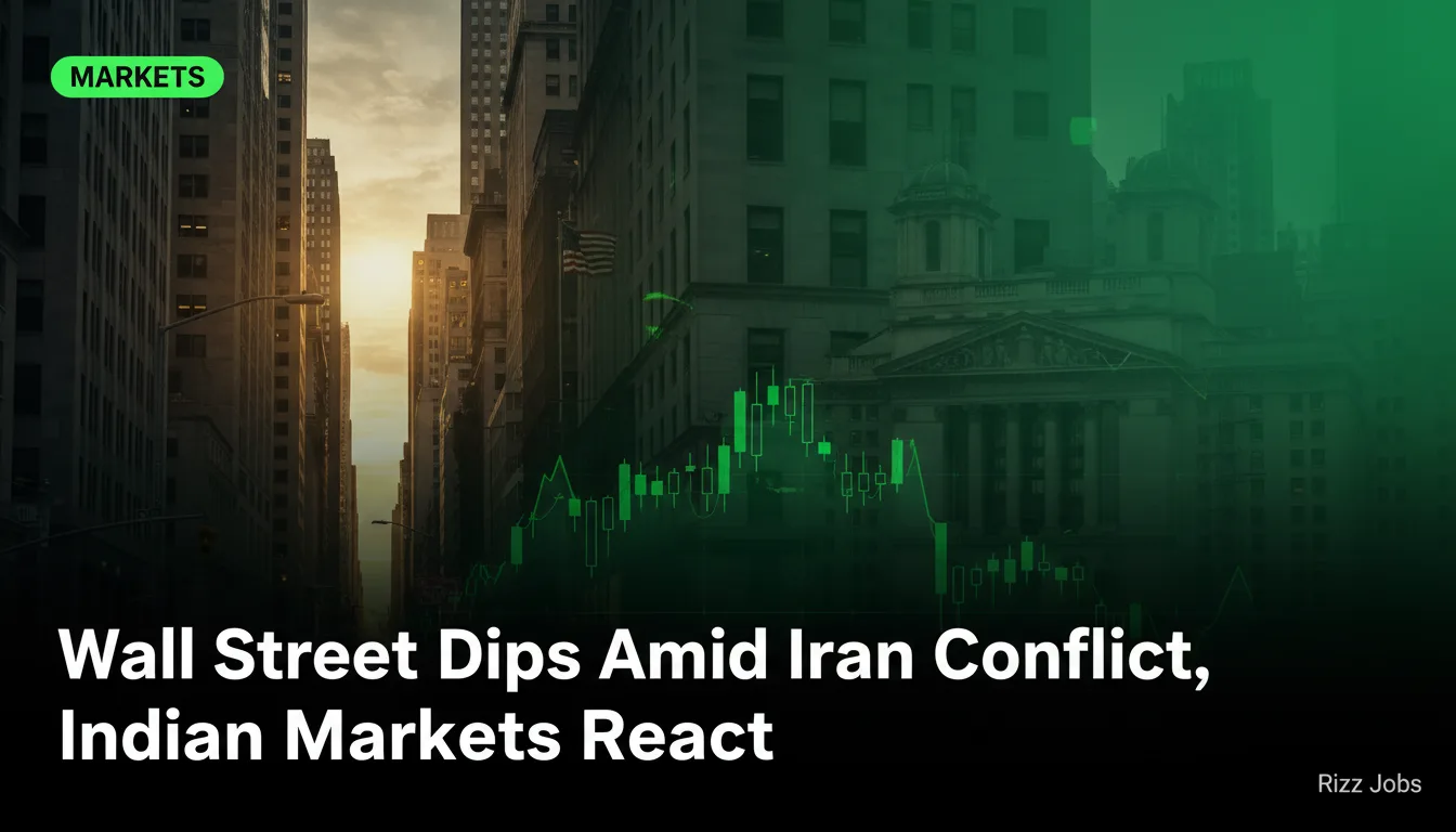 Wall Street Dips Amid Iran Conflict, Indian Markets React — Rizz Jobs
