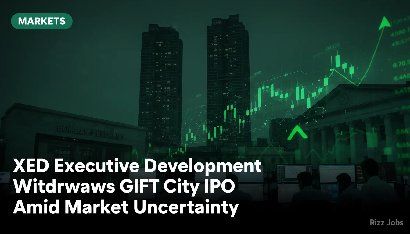 XED Executive Development Withdraws GIFT City IPO Amid Market Uncertainty — Rizz Jobs